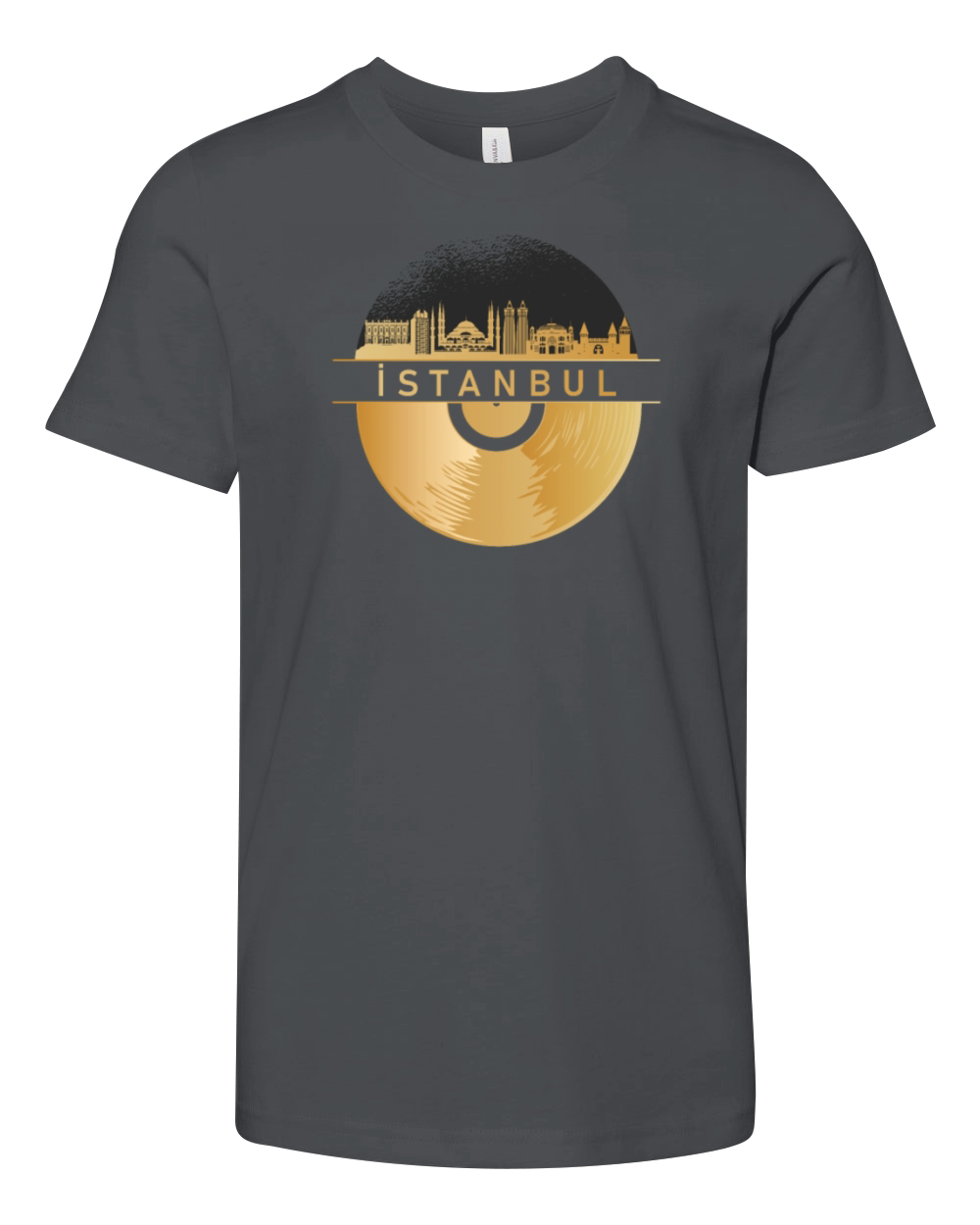 Vinyl-Record-Player Disco-Music Youth Unisex Jersey Tee