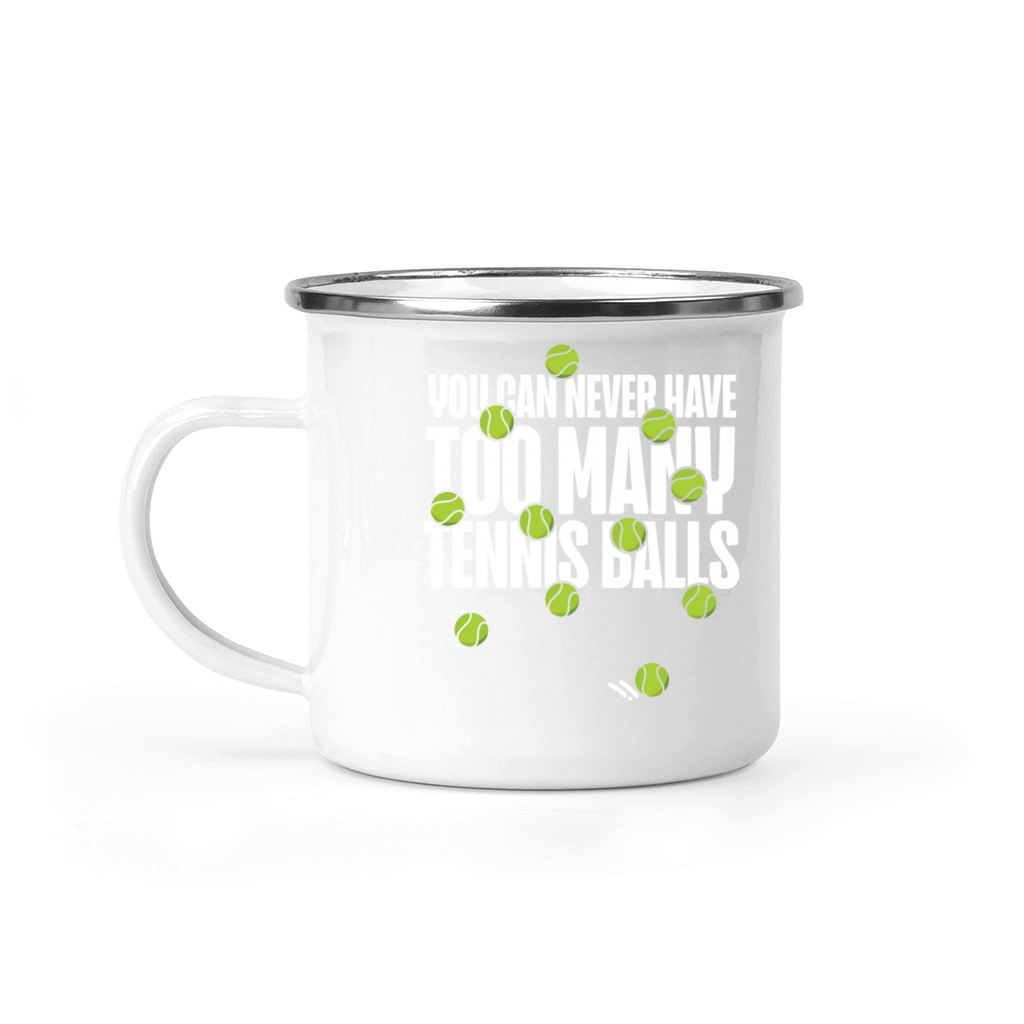 Funny Tennis Player Racket You Can Camping Mug