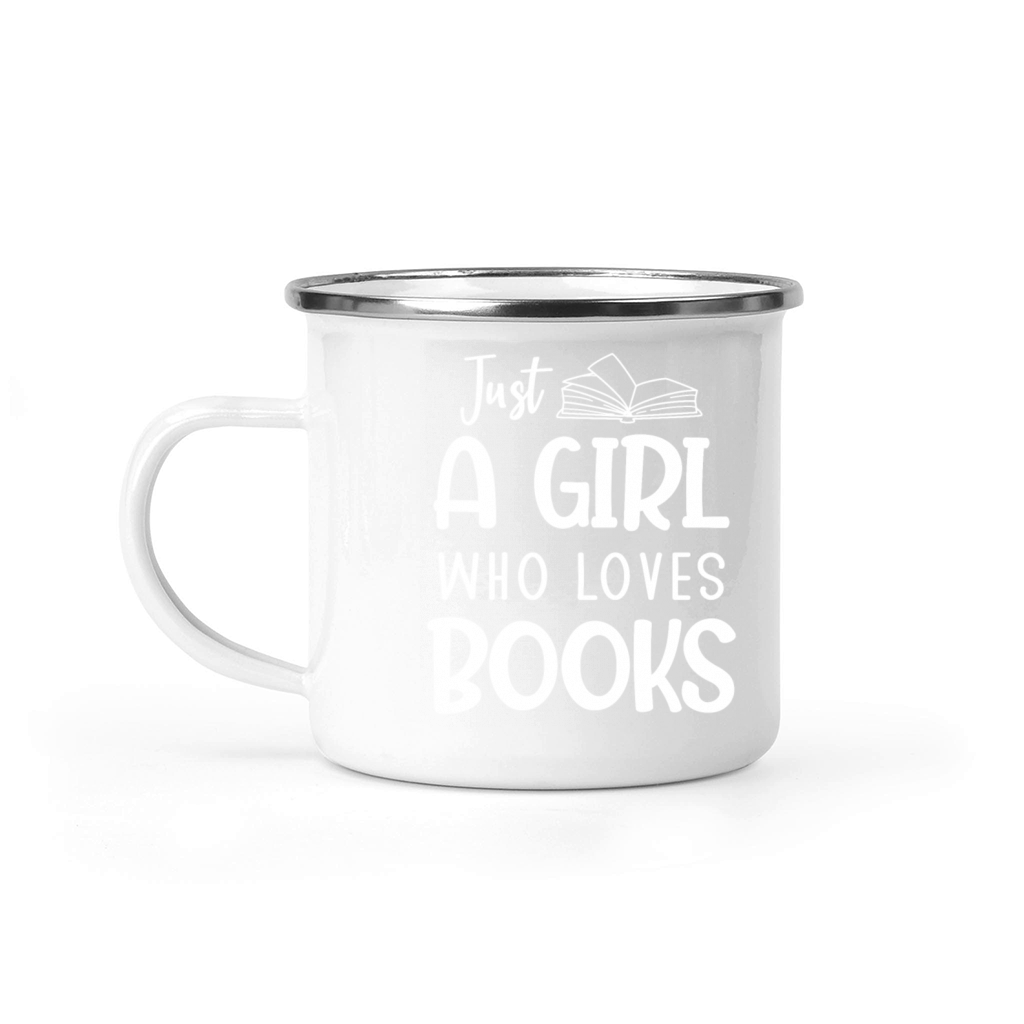 Girls Book Lover Reader Desing Funny Reading Camping Mug