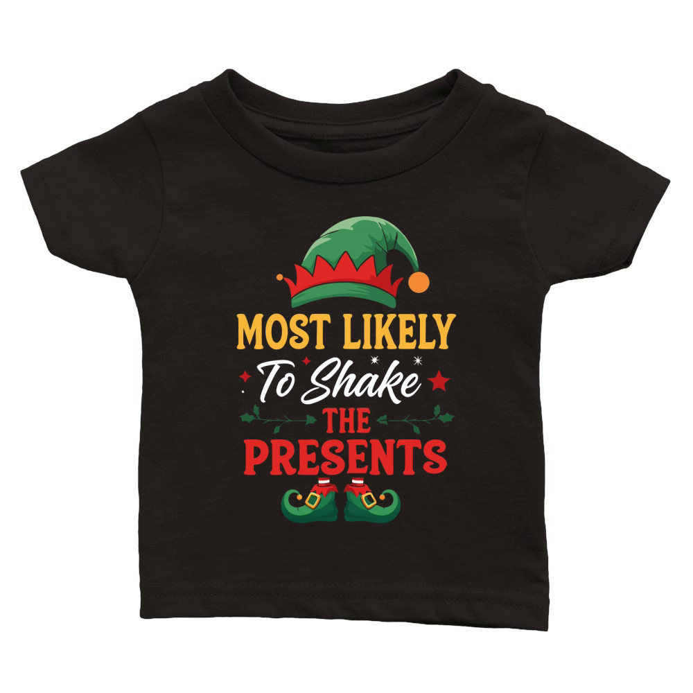 Most Likely To Have a Christmas Presents Classic Baby Crewneck T-shirt