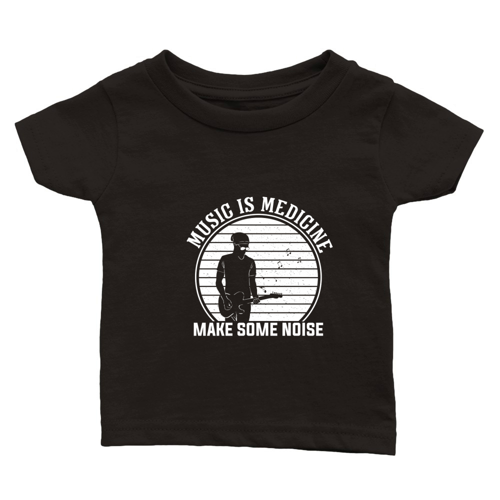Music is medicine make some noise 02 Classic Baby Crewneck T-shirt