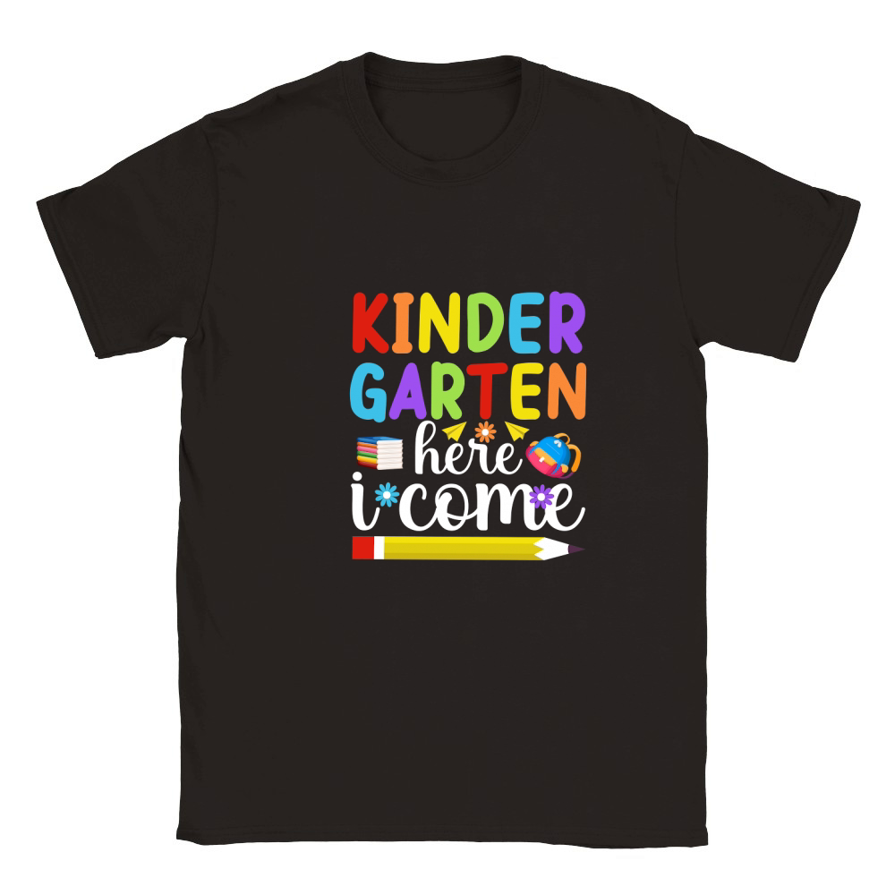 Kindergarten Here I Come Classic Kids Crewneck T-shirt