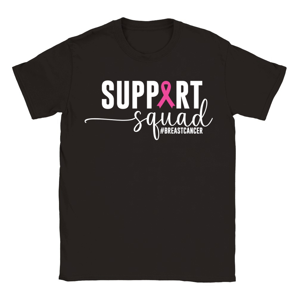Support Squad Breast Cancer Classic Kids Crewneck T-shirt