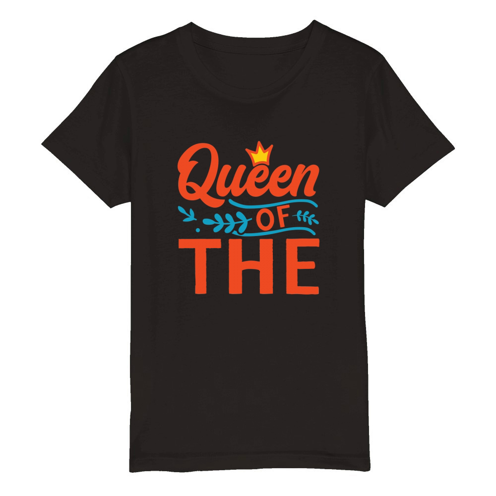 Queen of the Organic Kids Crewneck T-shirt