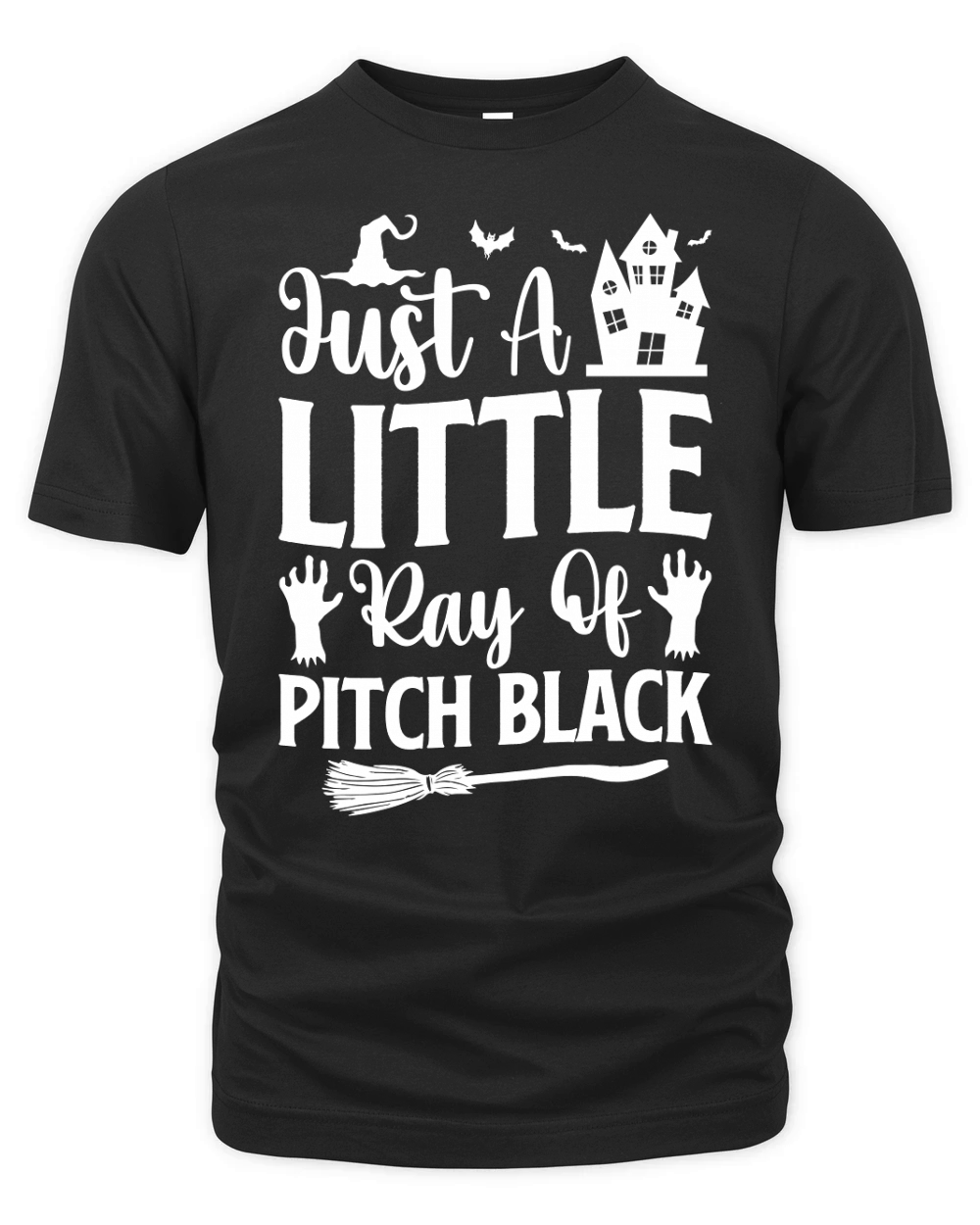 Just A Little Ray Of Pitch Black Organic Unisex T-shirt