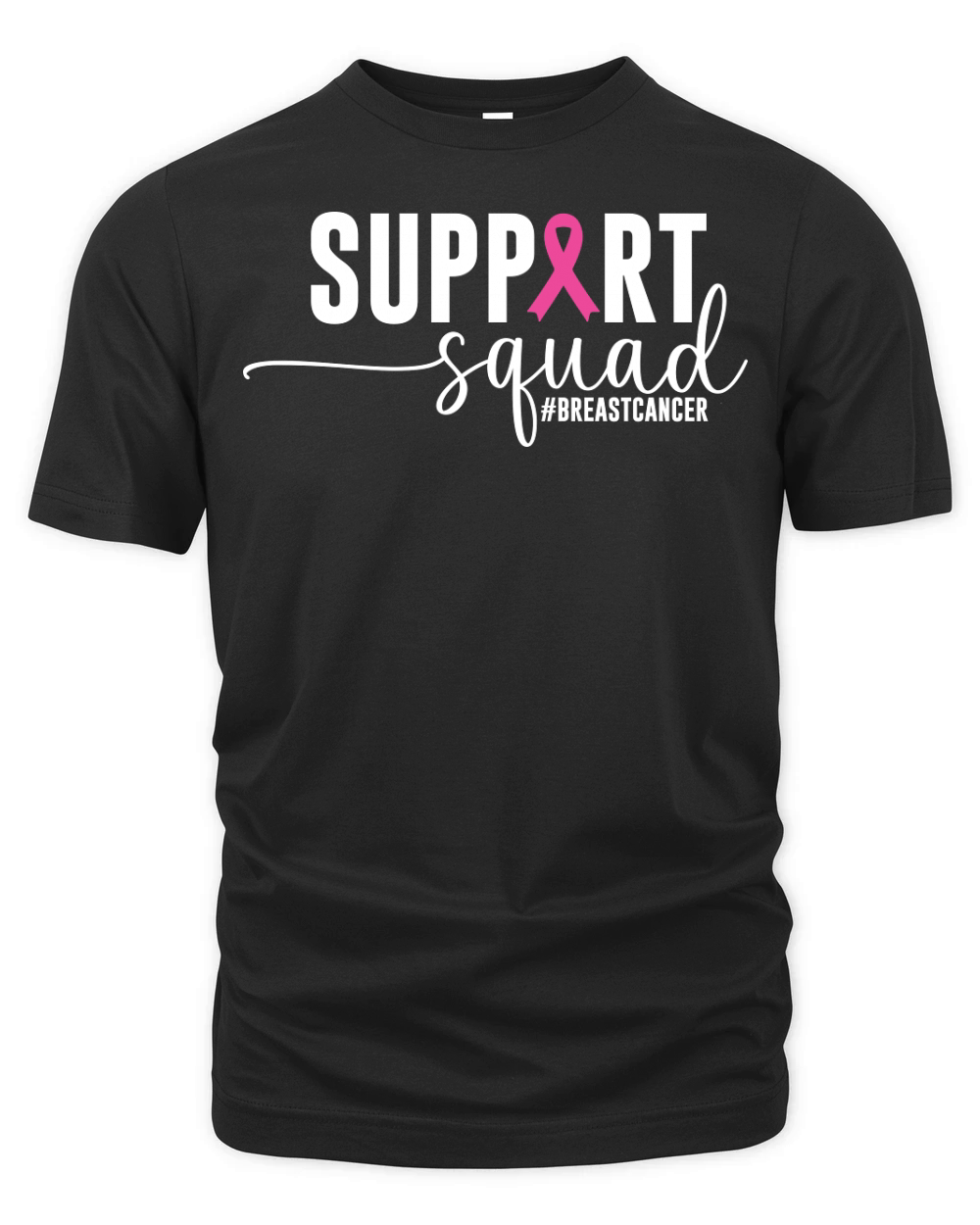 Support Squad Breast Cancer Organic Unisex T-shirt
