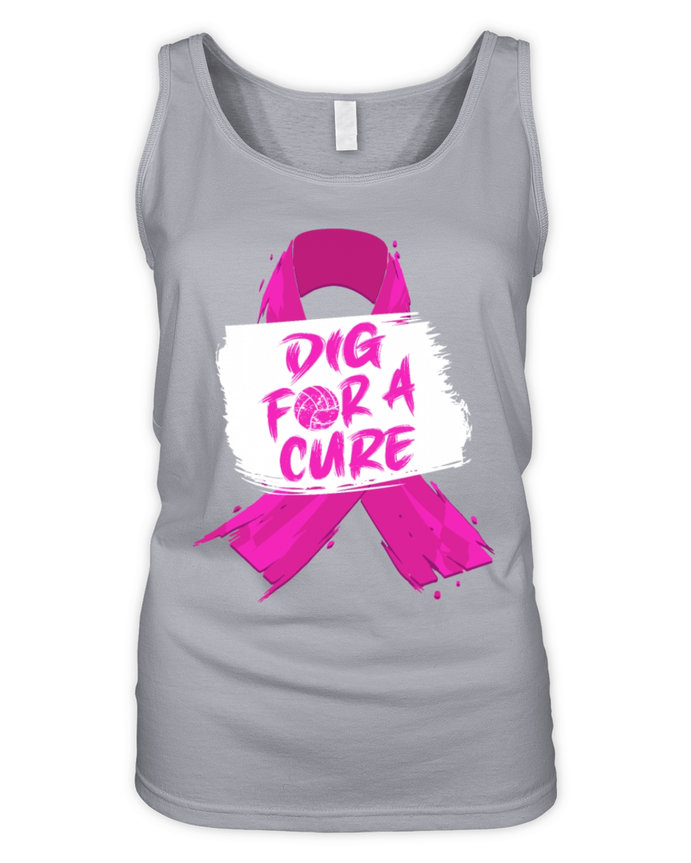 Dig For A Cure Breat CancerPink Ribbon Organic Women's Tank Top