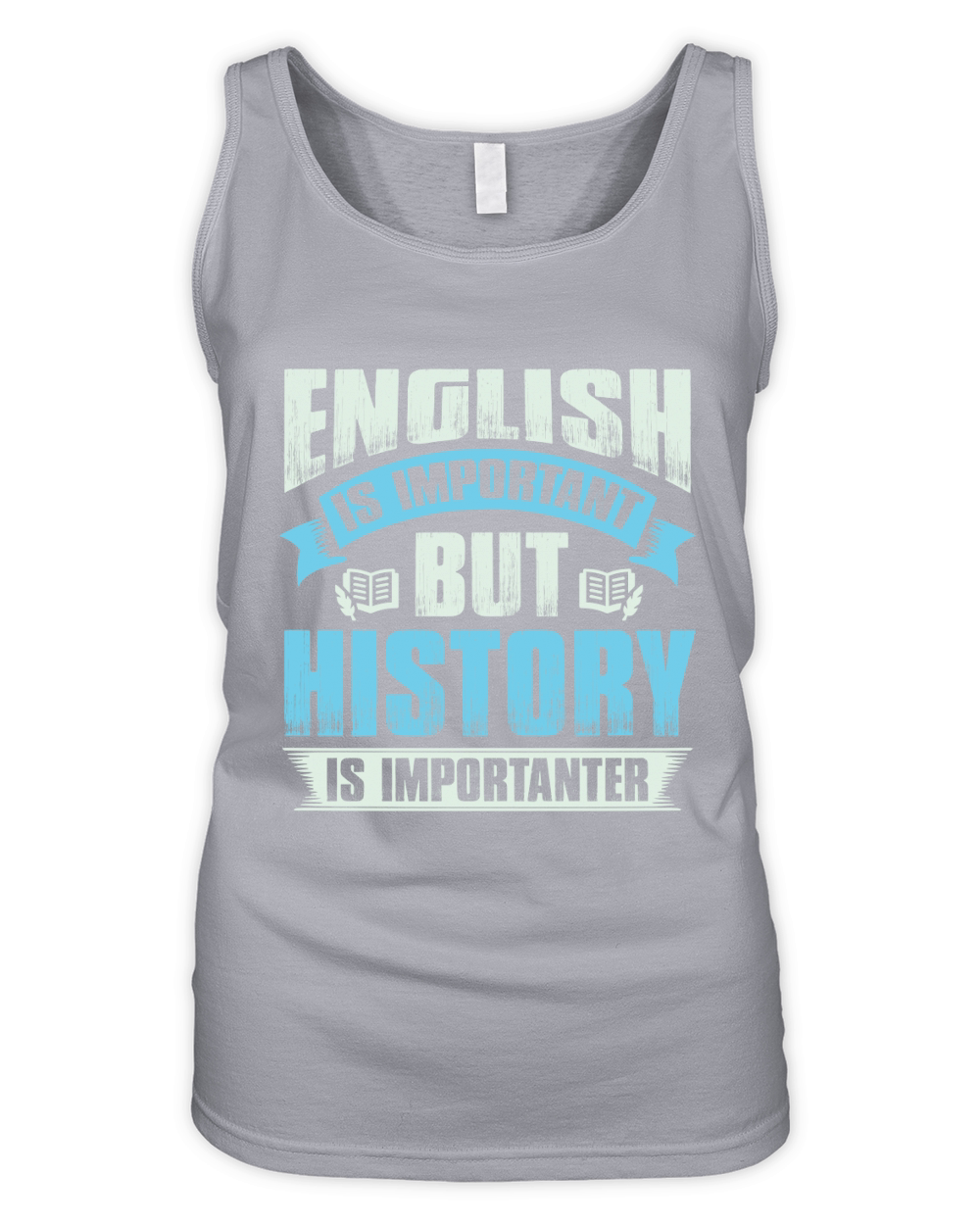 Ebglish is important but history is importanter Organic Women's Tank Top
