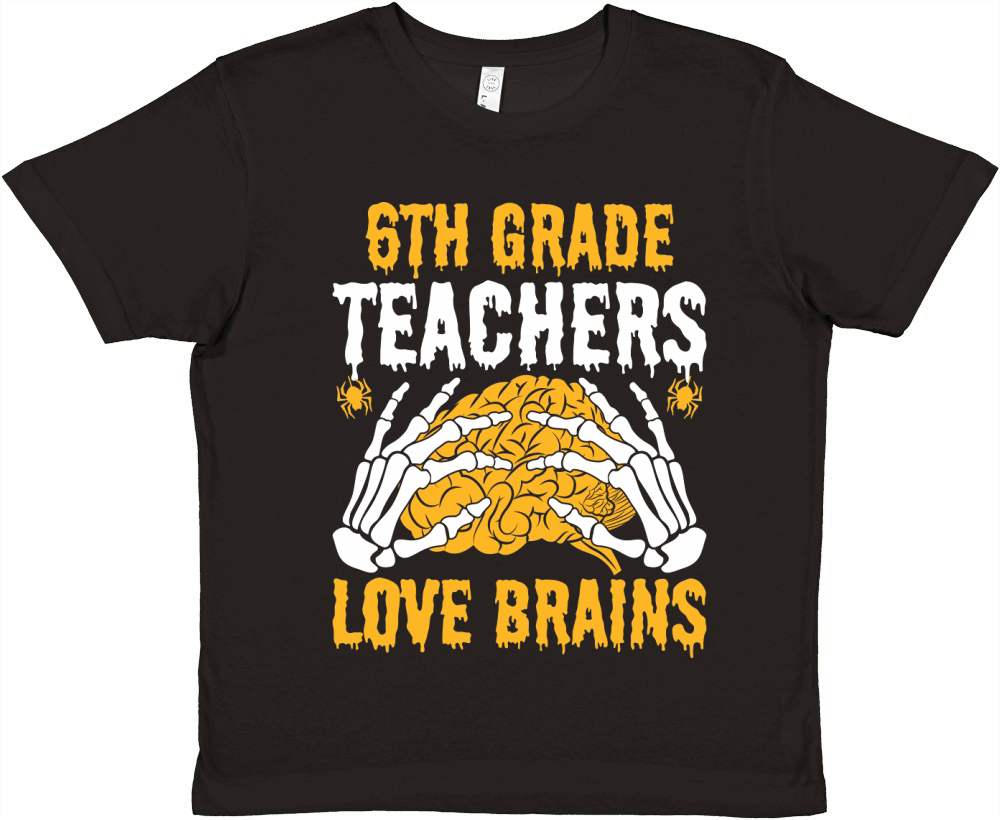 6th Grade Teachers Love Brain2 Premium Kids Crewneck T-shirt