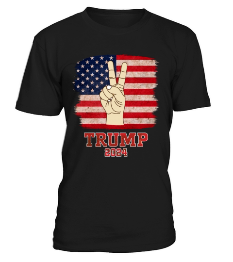 Trump Fist 2024 Vintage US Flag Design T-Shirt Unisex