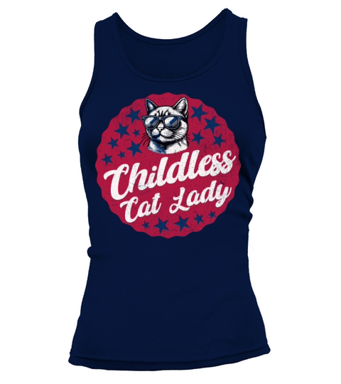 Childless Cat Lady Vintage Tank top Woman