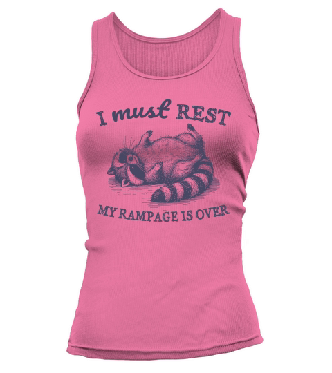 Raccoon weird sleeping L dViolet Tank top Woman