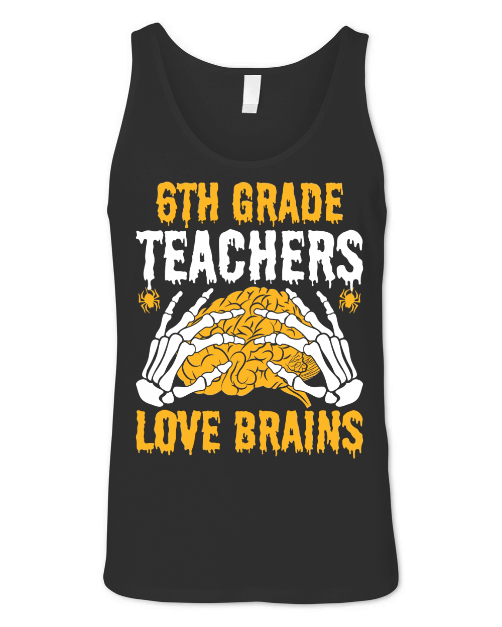 6th Grade Teachers Love Brain2 Unisex Jersey Tank