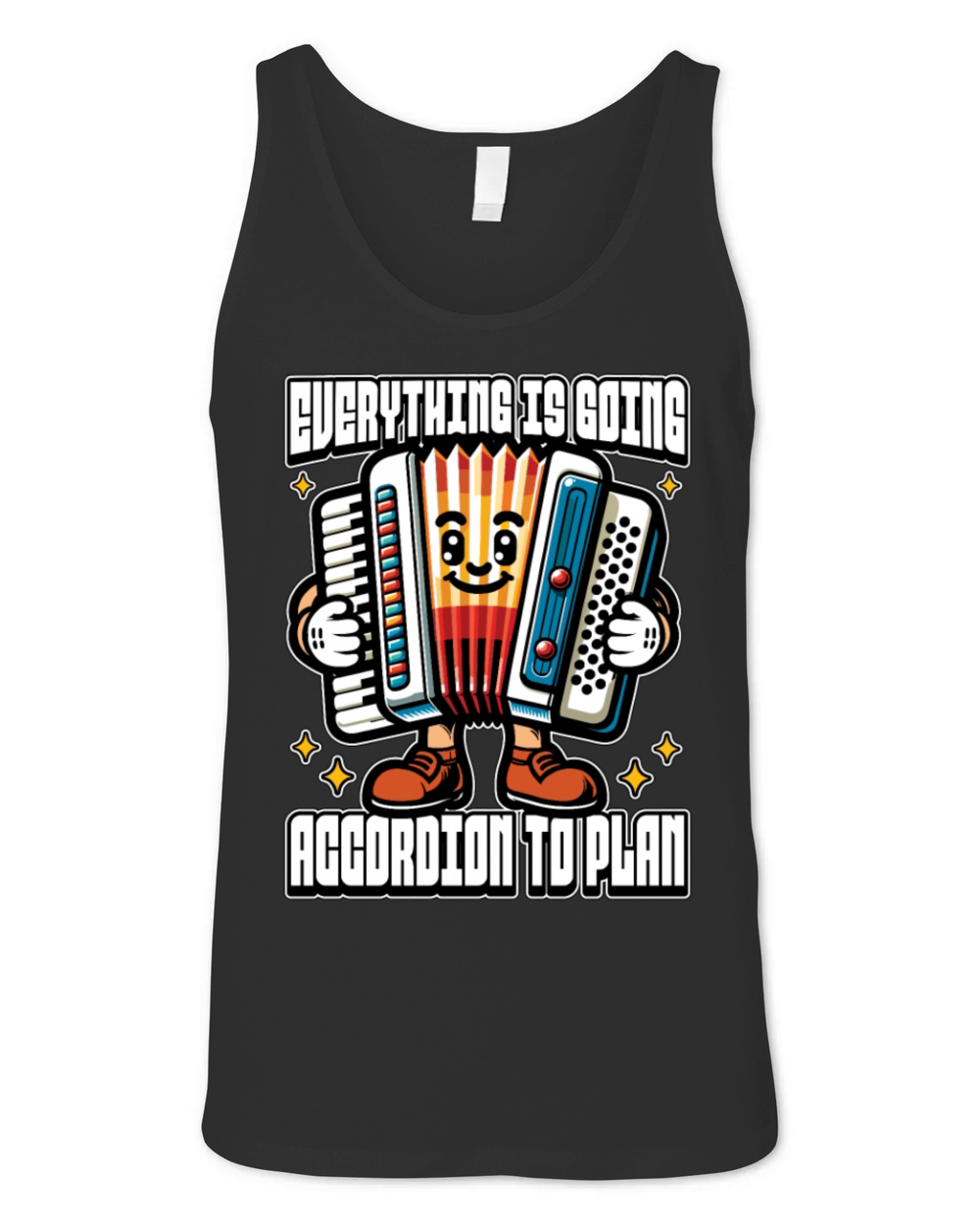 Accordion Everything Is Going Accordion Musician Unisex Jersey Tank