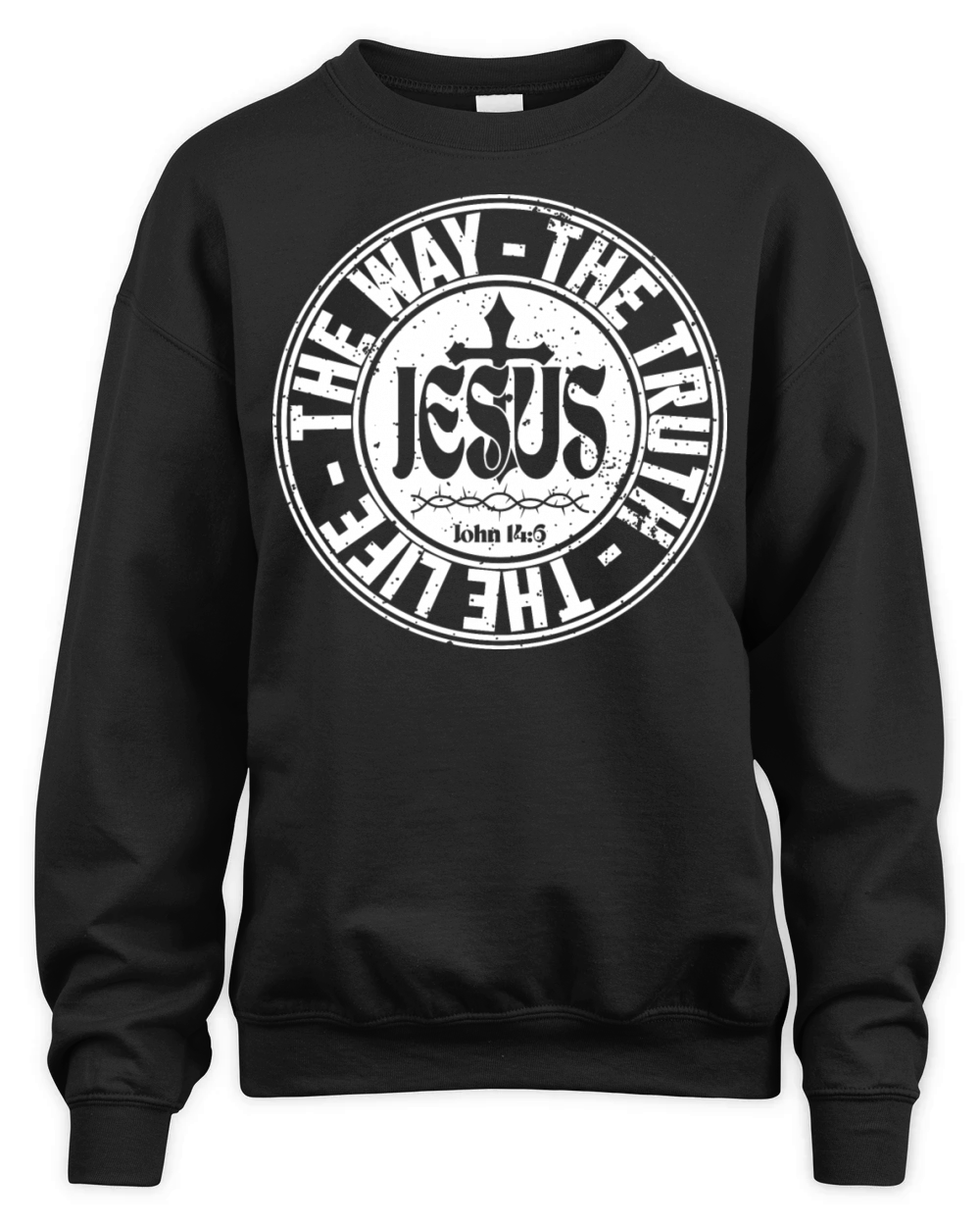Jesus The Way Truth Life Love Jesus Christian Unisex Premium Crewneck Sweatshirt
