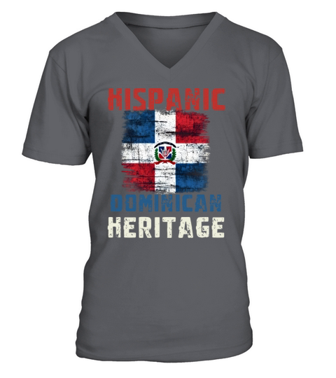 Dominican Heritage Pride - Hispanic Heritage Month V-Neck T-shirt