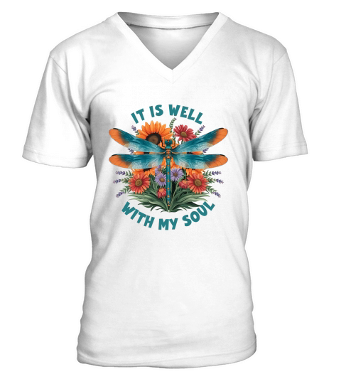 It Is Well with My Soul V-Neck T-shirt