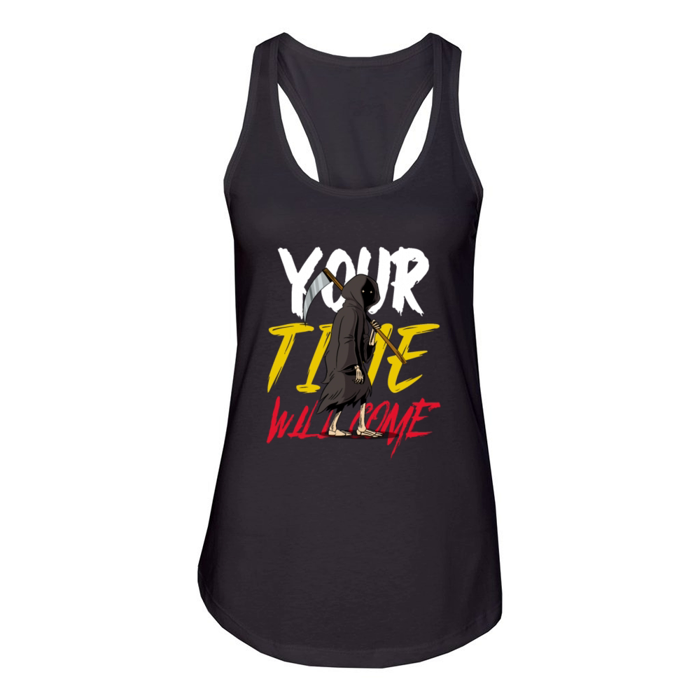 Halloween Design - Your Time Will Come Women's Racerback Tank