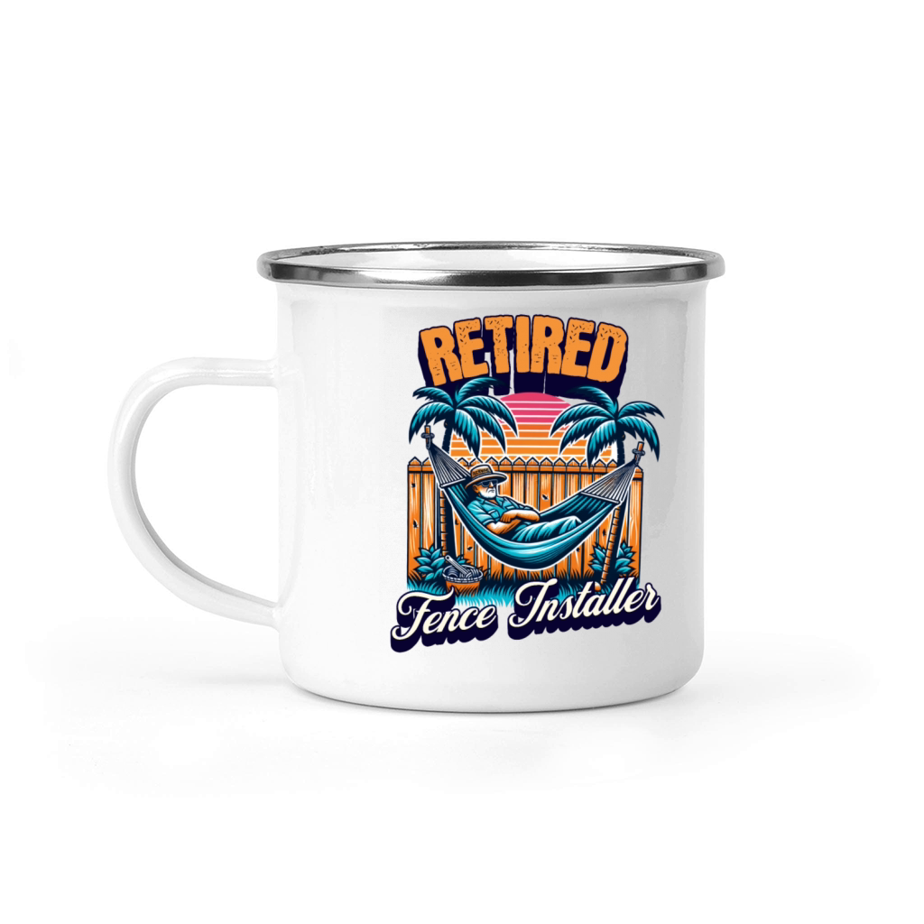 Fence Installing Retired Fence Installing Camping Mug