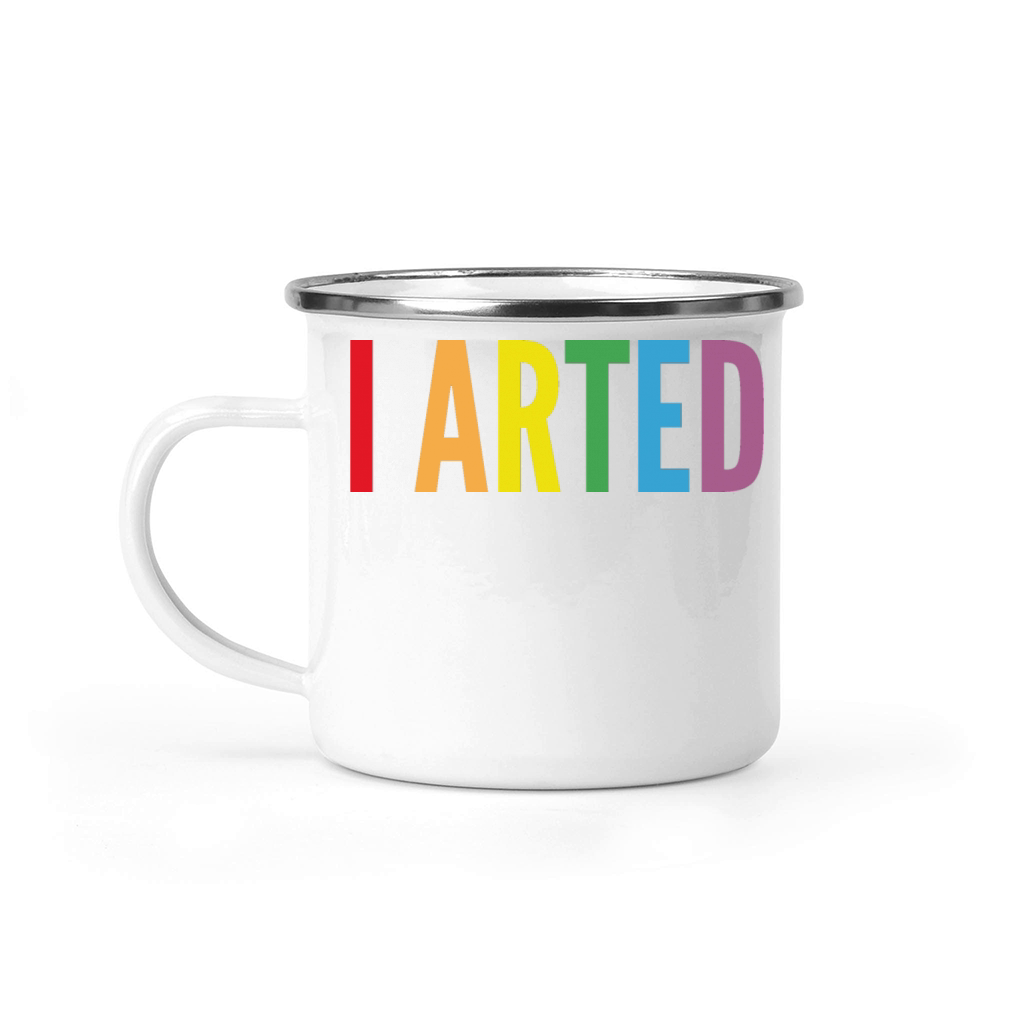 I Arted - Funny Artist Pun Camping Mug