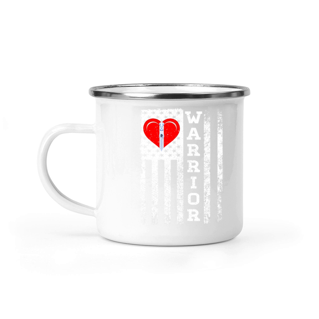 Open Heart Surgery Warrior Heart Patients Survivor Camping Mug