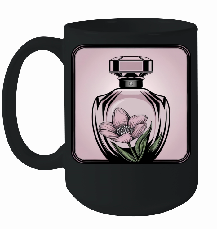 Daisy Perfume Floral Vector Art Ceramic Mug
