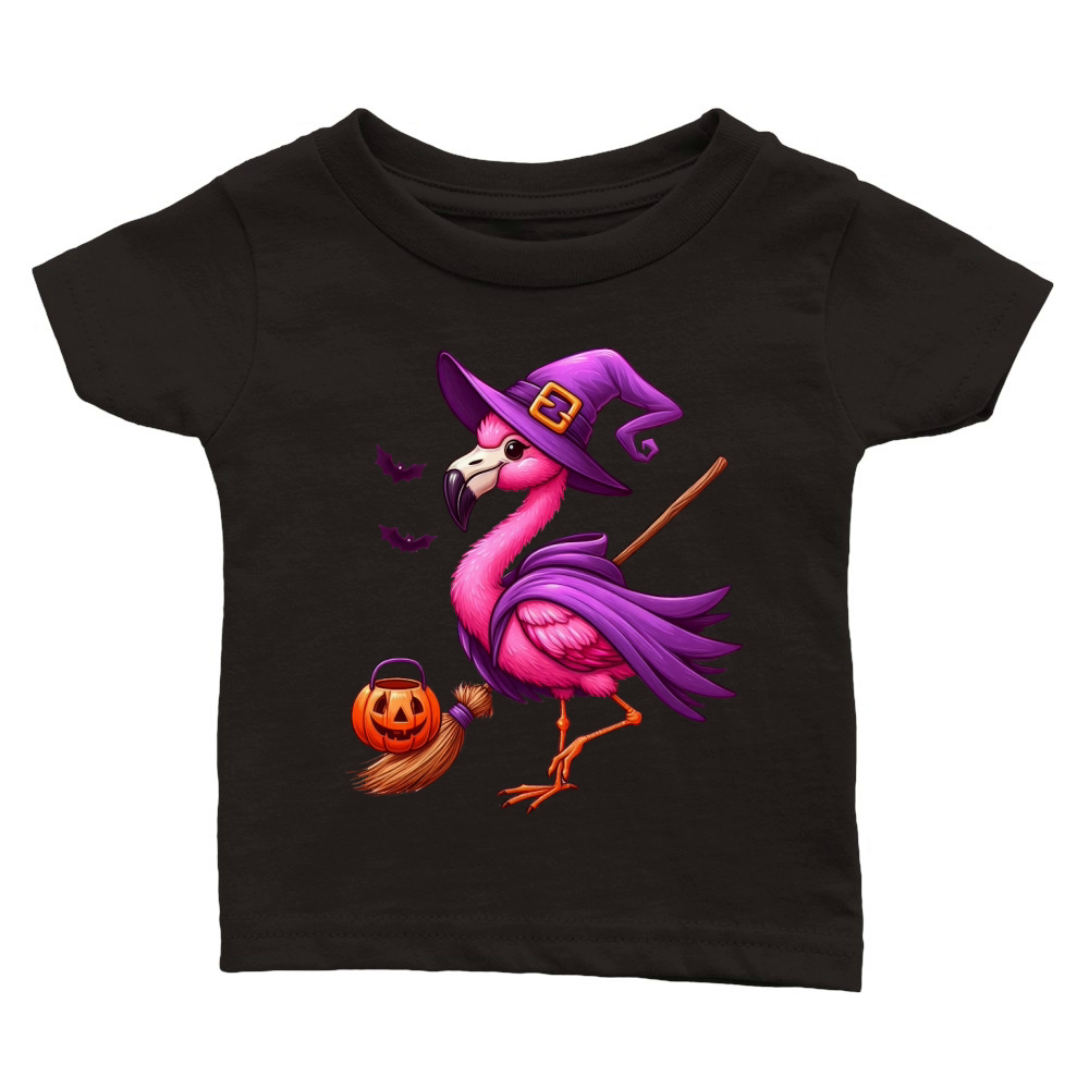 Halloween flamingo Classic Baby Crewneck T-shirt