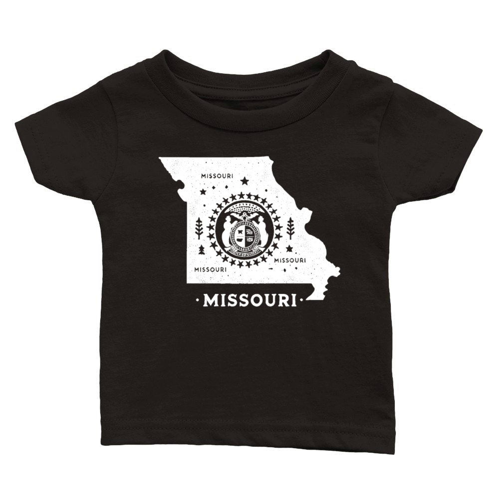 Missouri Vintage Badge Design Classic Baby Crewneck T-shirt