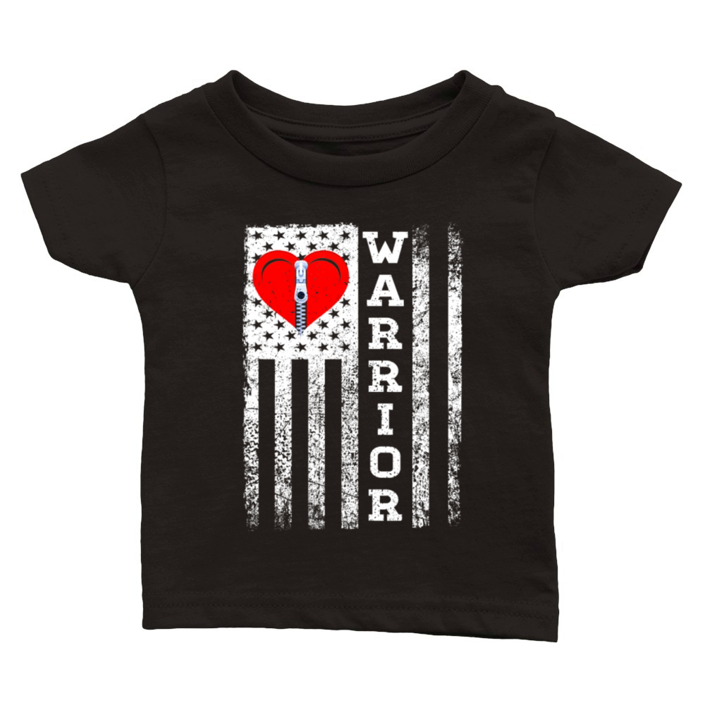 Open Heart Surgery Warrior Heart Patients Survivor Classic Baby Crewneck T-shirt