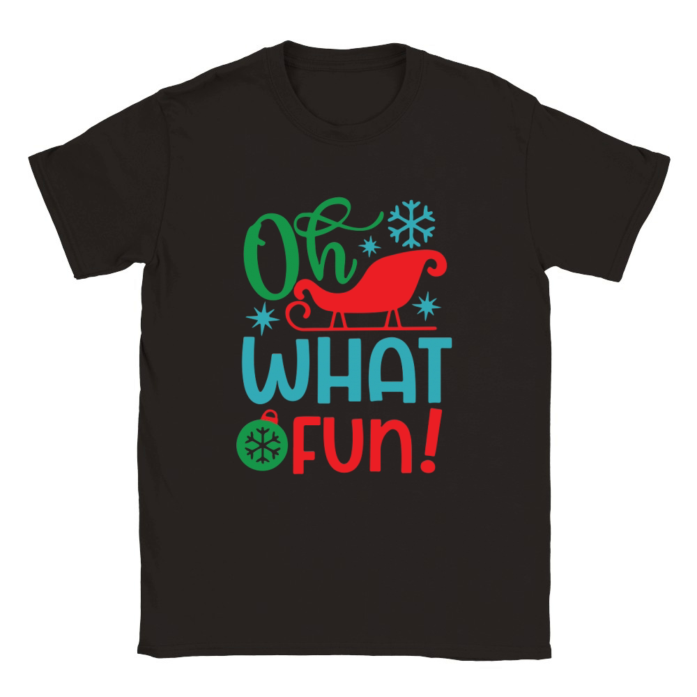 Oh what fun! Classic Kids Crewneck T-shirt