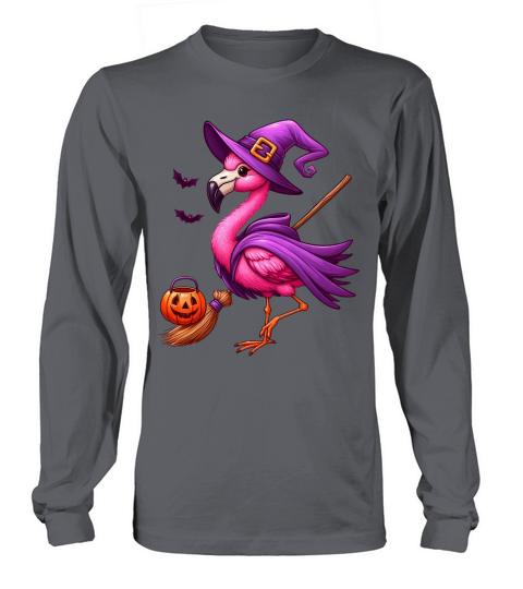 Halloween flamingo Long sleeved Unisex