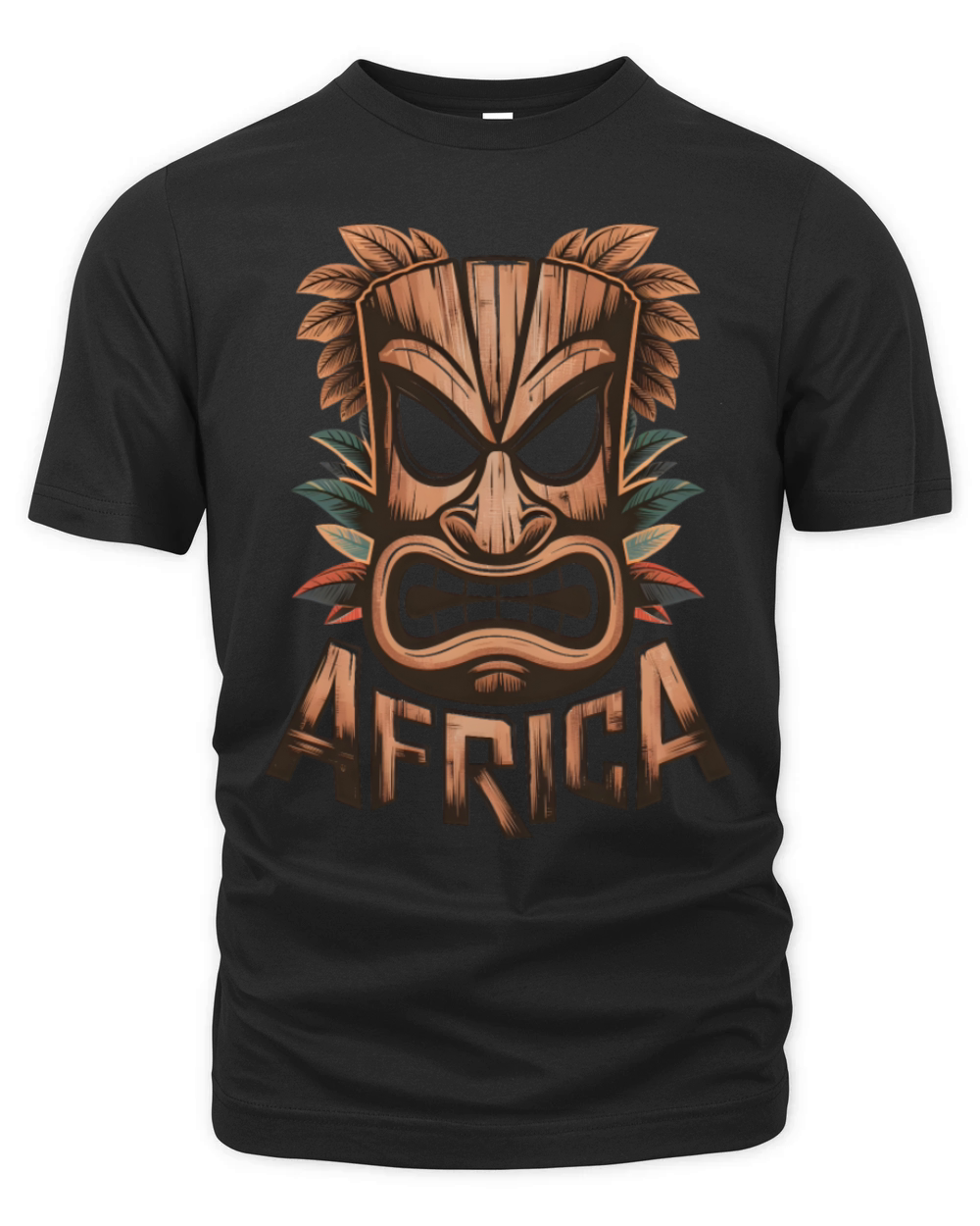 African Tribal Mask Organic Unisex T-shirt
