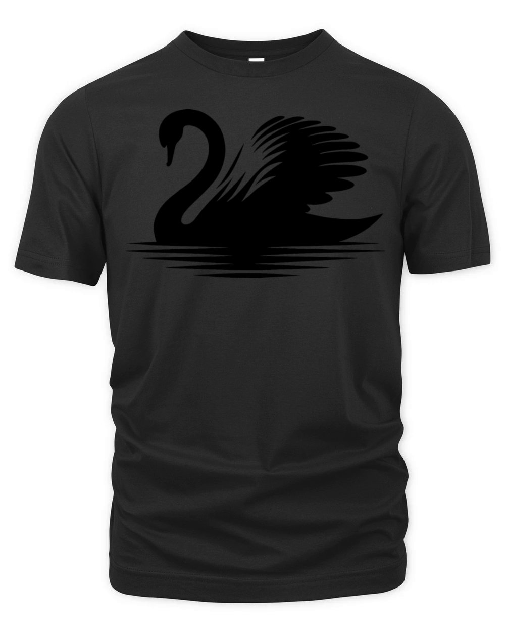Elegant Swan Silhouette Beautiful Portrait Organic Unisex T-shirt