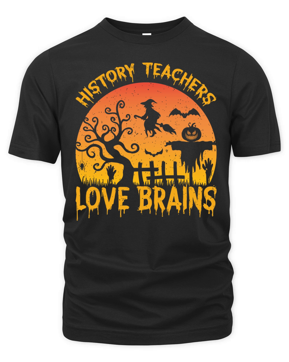 History Teachers Love Brains 2 Organic Unisex T-shirt