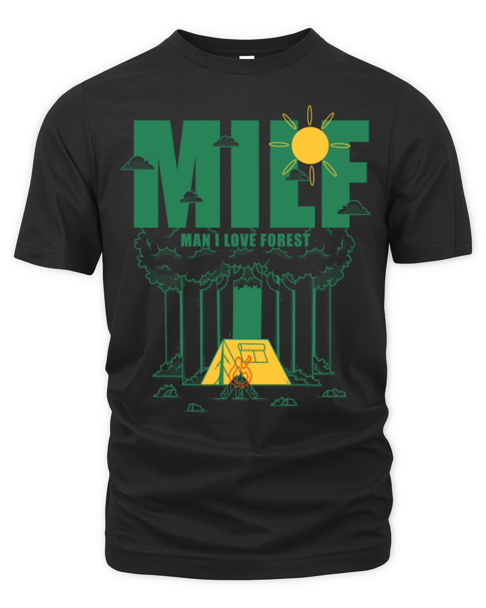 Milf Man I Love Forest Organic Unisex T-shirt