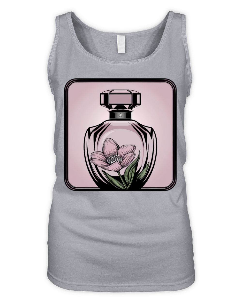 Daisy Perfume Floral Vector Art Organic Women's Tank Top