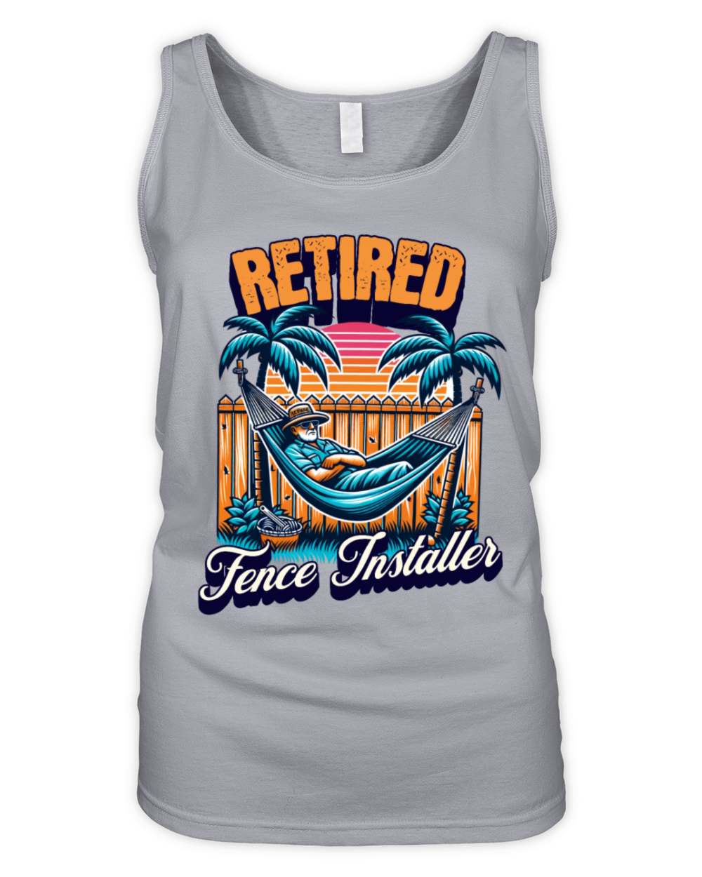 Fence Installing Retired Fence Installing Organic Women's Tank Top