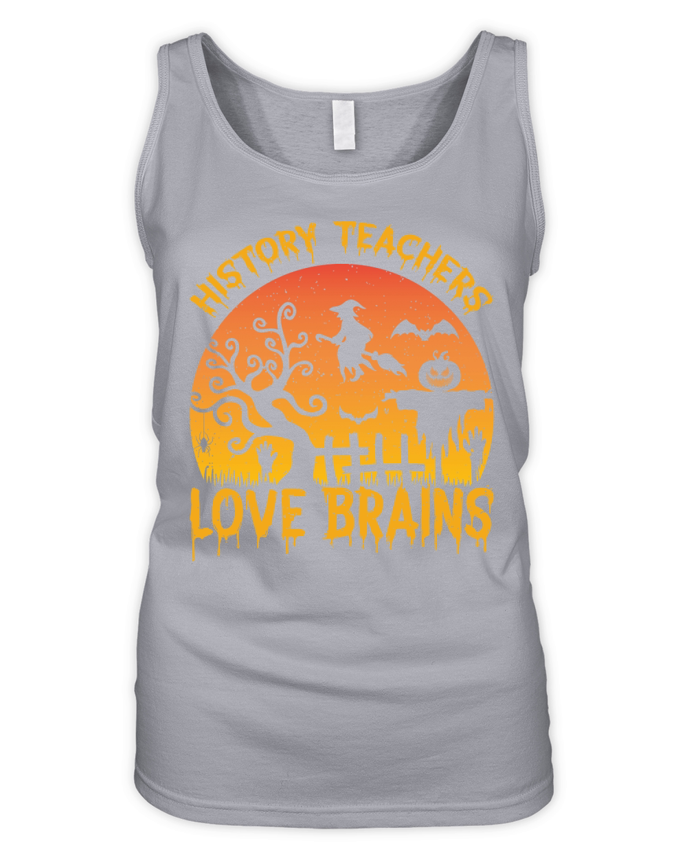 History Teachers Love Brains 2 Organic Women's Tank Top