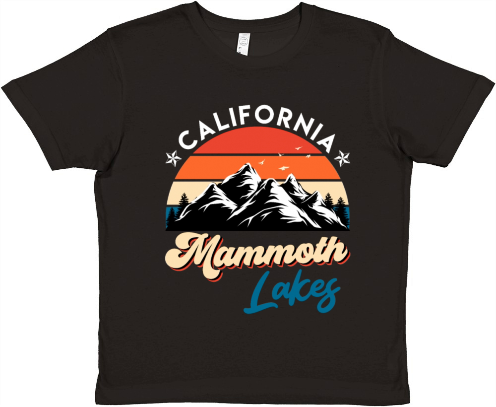 CALIFORNIA MAMMOTH LAKES Vintage California Premium Kids Crewneck T-shirt