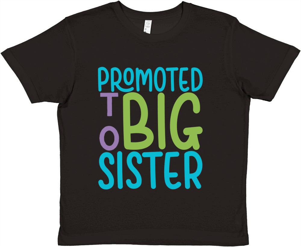 promoted to big sister Premium Kids Crewneck T-shirt