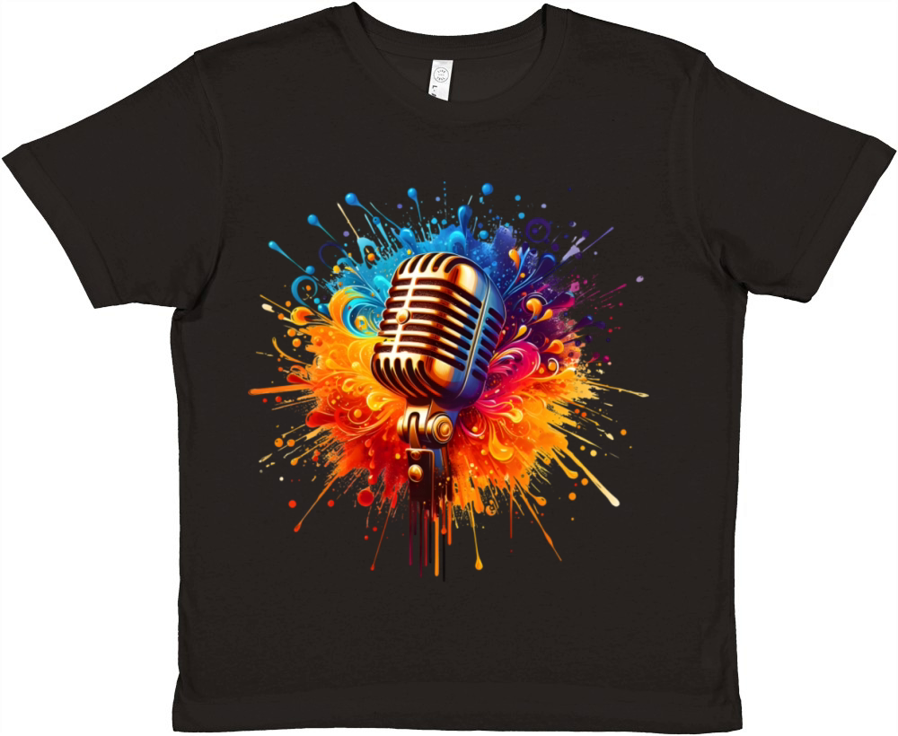 vintage style microphone Premium Kids Crewneck T-shirt