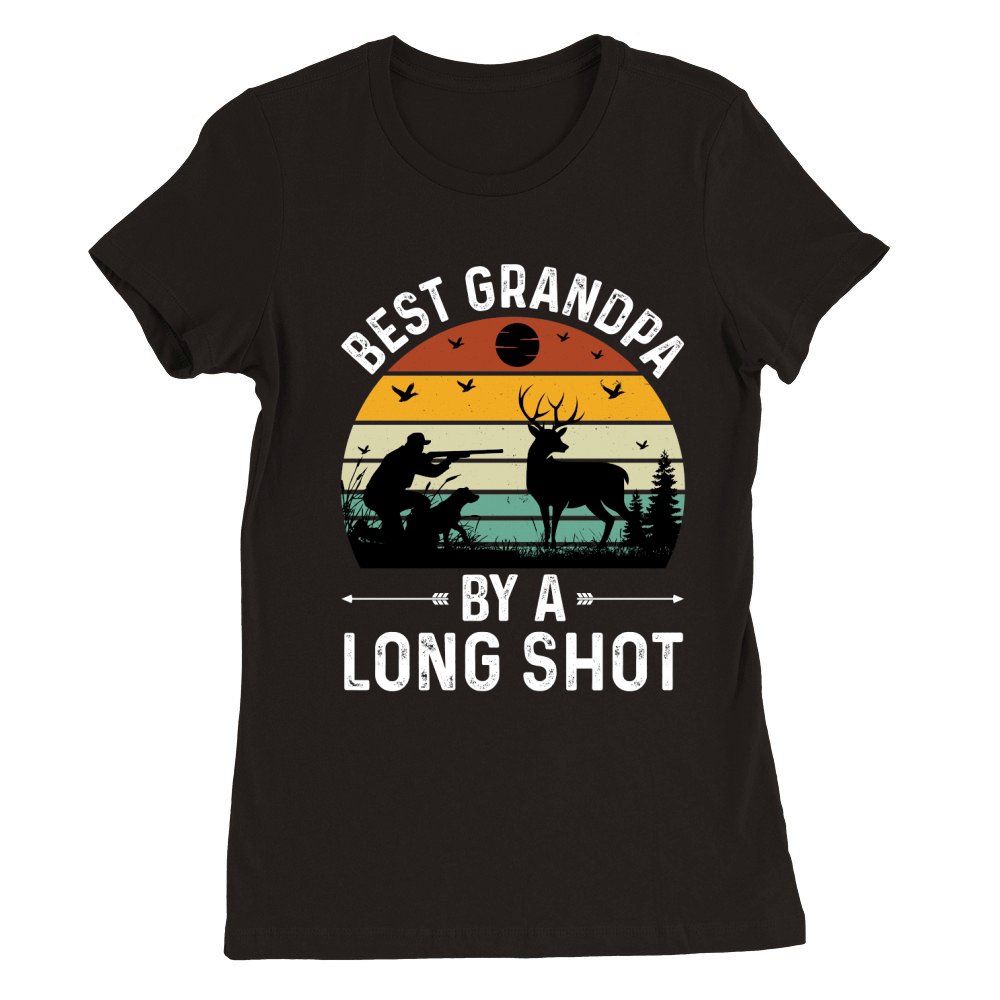 Best Grandpa By a Long Shot (2) Premium Womens Crewneck T-shirt