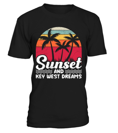 Florida SUNSET AND KEY-WEST DREAMS Vintage T-Shirt Unisex
