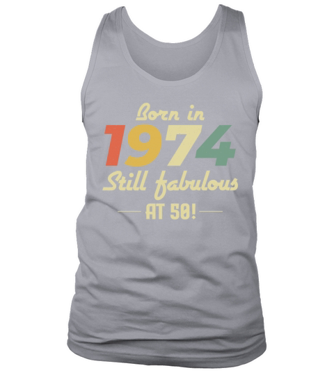 Vintage 1974 50th Birthday Gift for Dad Mom Tank Top Unisex