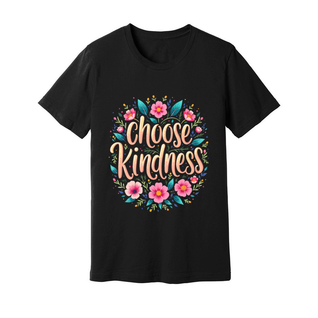 Choose Kindness - Inspirational Motivational Quote Unisex Jersey Tee