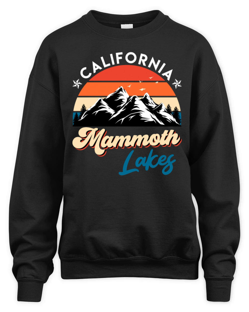 CALIFORNIA MAMMOTH LAKES Vintage California Unisex Premium Crewneck Sweatshirt