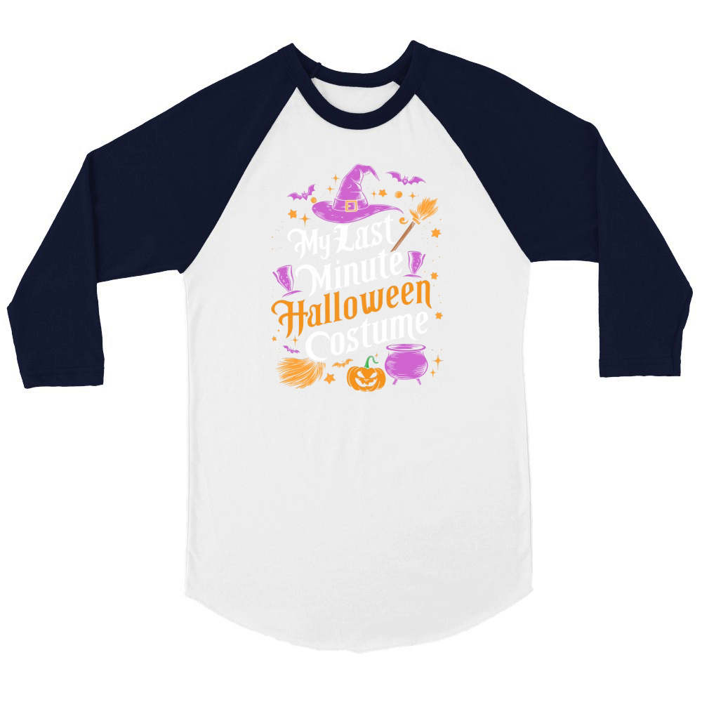 my last minute Halloween costume Unisex ¾ sleeve Raglan T-shirt