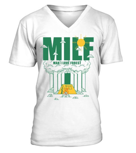 Milf Man I Love Forest V-Neck T-shirt