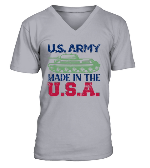 US army made in the USA V-Neck T-shirt