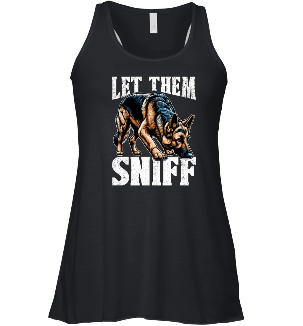 Dog Trainer Let Them Sniff Animal Lover Dog Owner Women's Flowy Tank Top